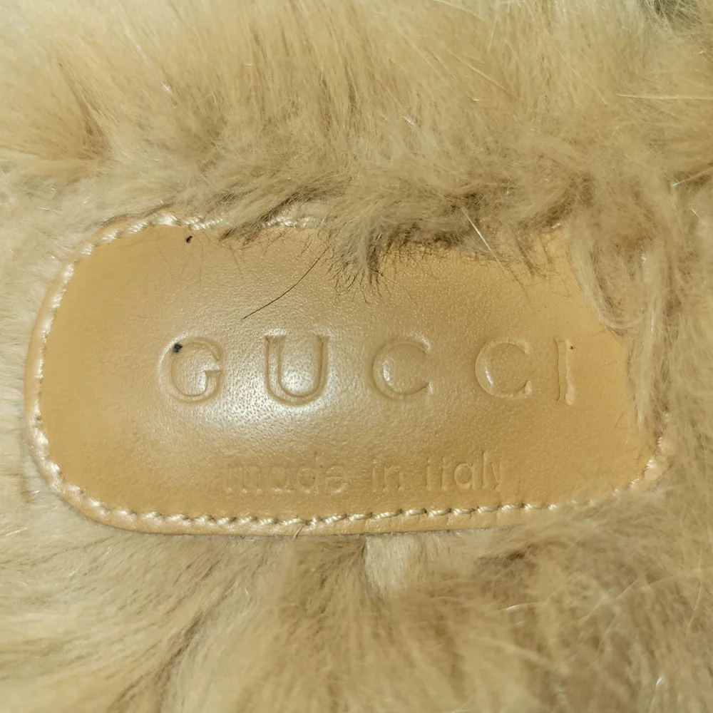 GUCCI Princetown Fur-Lined Open Back Genuine Leather Slipper Size 8US/39EU $1095 - Picture 10 of 10